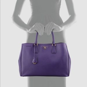 PRADA large saffiano tote in purple